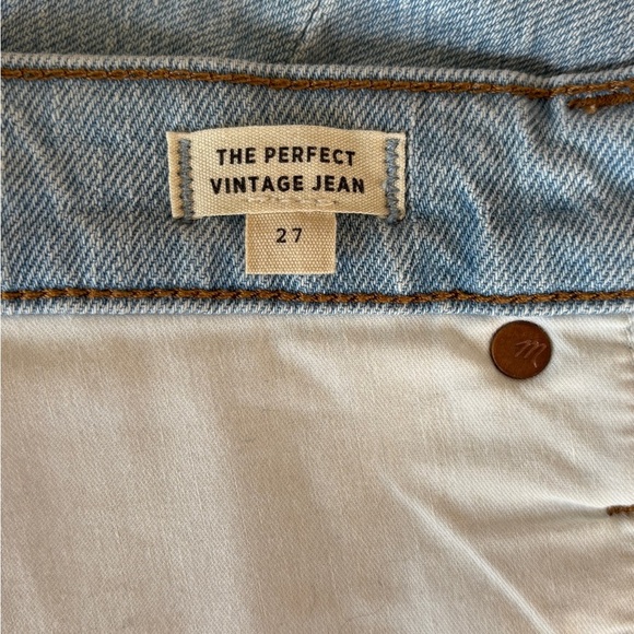 Madewell women's Size 27 The Perfect Vintage Jean Crop Light Wash - Picture 8 of 12